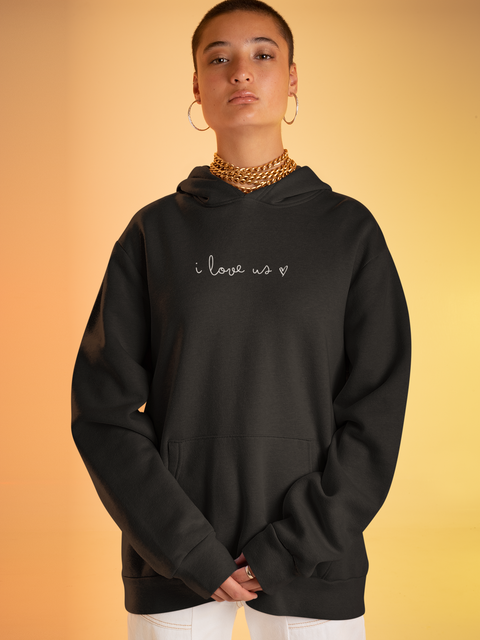 Love Us Hoodie (Premium-Fitted) (Embroidery)