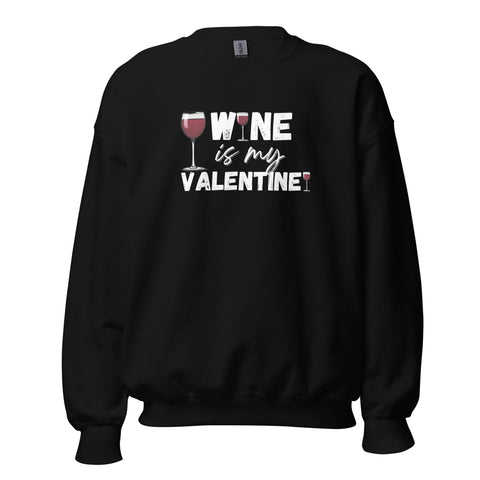 Wine Valentine Sweatshirt (Loose Fit)