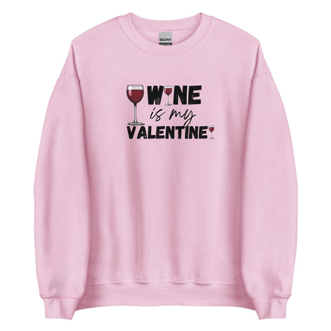 Wine Valentine Sweatshirt (Loose Fit)