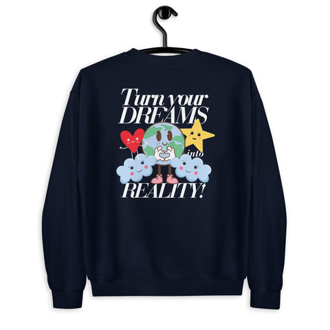 Dream Big Sweatshirt (Party in the Back) (Classic/Loose Fit)