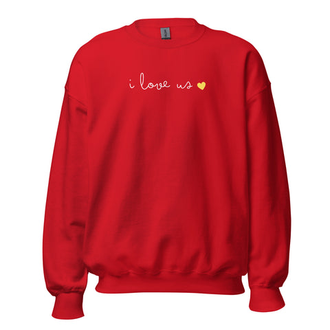 Love us Sweatshirt (Red Heart) (Loose fit)