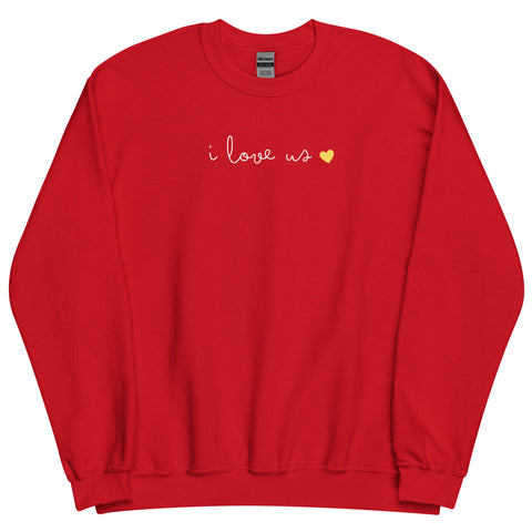 Love us Sweatshirt (Red Heart) (Loose fit)