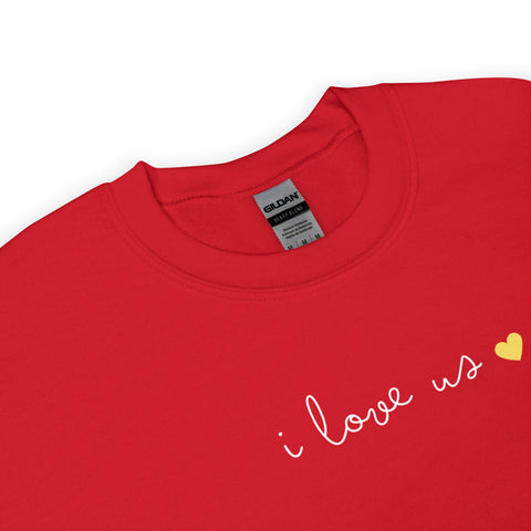 Love us Sweatshirt (Red Heart) (Loose fit)