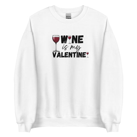 Wine Valentine Sweatshirt (Loose Fit)