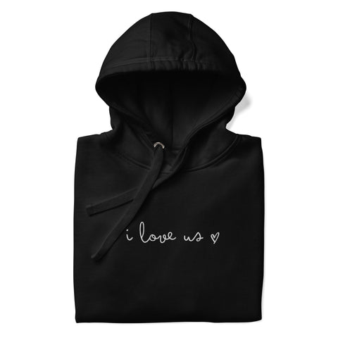 Love Us Hoodie (Premium-Fitted) (Embroidery)