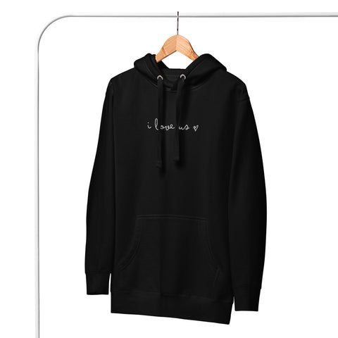 Love Us Hoodie (Premium-Fitted) (Embroidery)