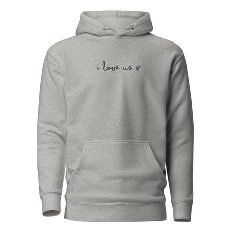 Love Us Hoodie (Premium-Fitted) (Embroidery)