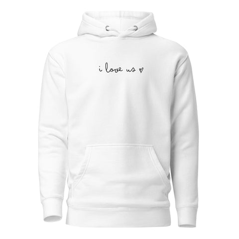Love Us Hoodie (Premium-Fitted) (Embroidery)
