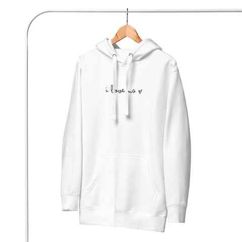 Love Us Hoodie (Premium-Fitted) (Embroidery)