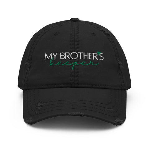 Brother's Keeper Distressed Dad Hat - Millennial Swag