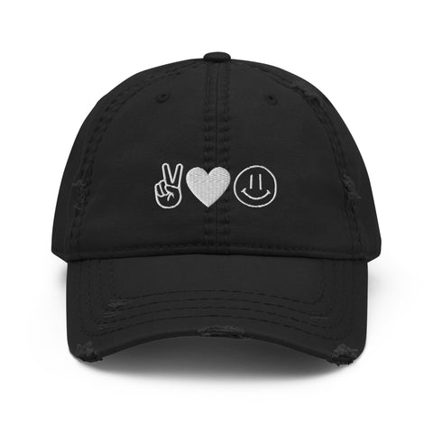 Peace Love Happiness Hat - Millennial Swag