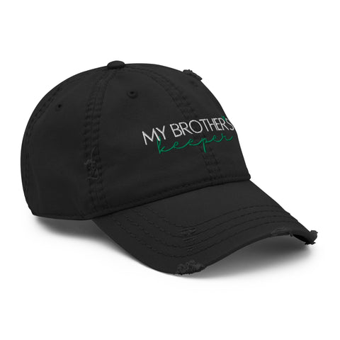 Brother's Keeper Distressed Dad Hat - Millennial Swag