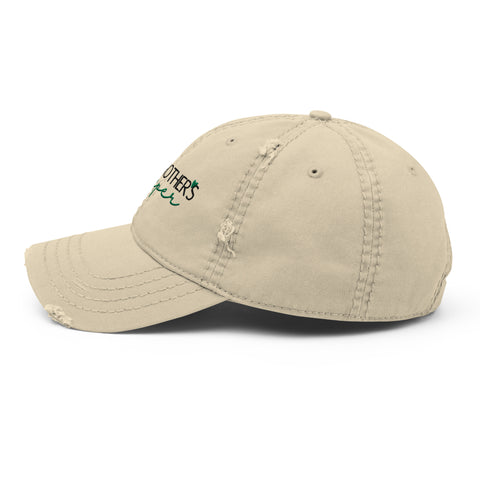 Brother's Keeper Distressed Dad Hat - Millennial Swag