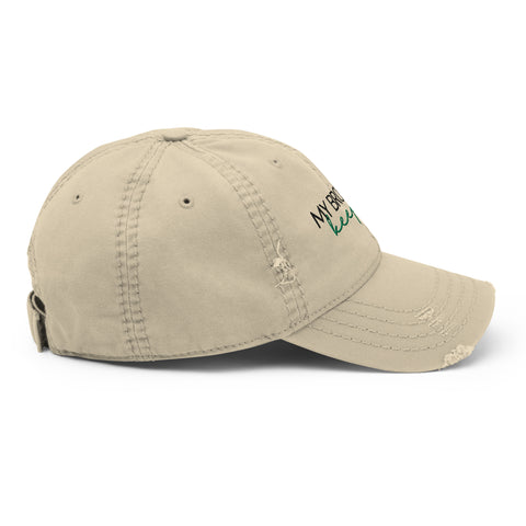 Brother's Keeper Distressed Dad Hat - Millennial Swag