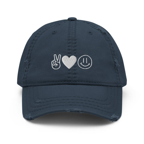 Peace Love Happiness Hat - Millennial Swag