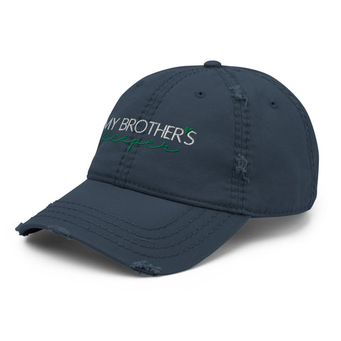 Brother's Keeper Distressed Dad Hat - Millennial Swag