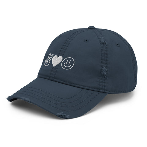 Peace Love Happiness Hat - Millennial Swag