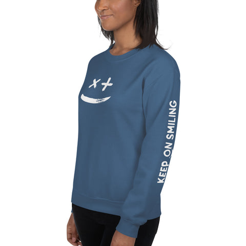 Keep on Smiling Sweatshirt (Classic/Loose Fit)