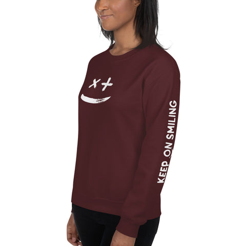 Keep on Smiling Sweatshirt (Classic/Loose Fit)
