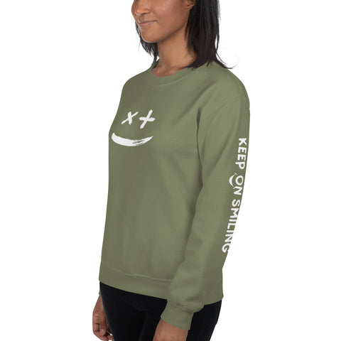 Keep on Smiling Sweatshirt (Classic/Loose Fit)